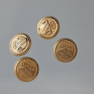 Vintage Westbury Shield And Crown Shank Buttons